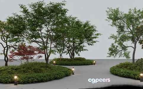 A Serene Outdoor Landscape 3D Model - 9154 - VRAY Render