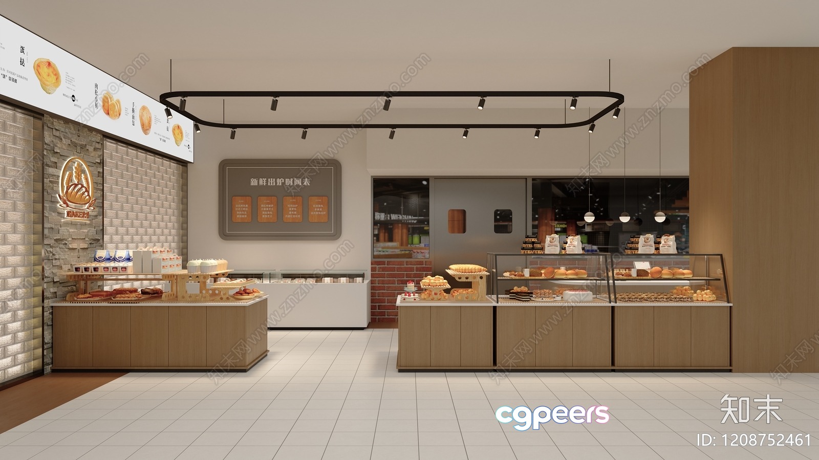 A Bakery Display Case 3D Model - 4706 - VRAY Render