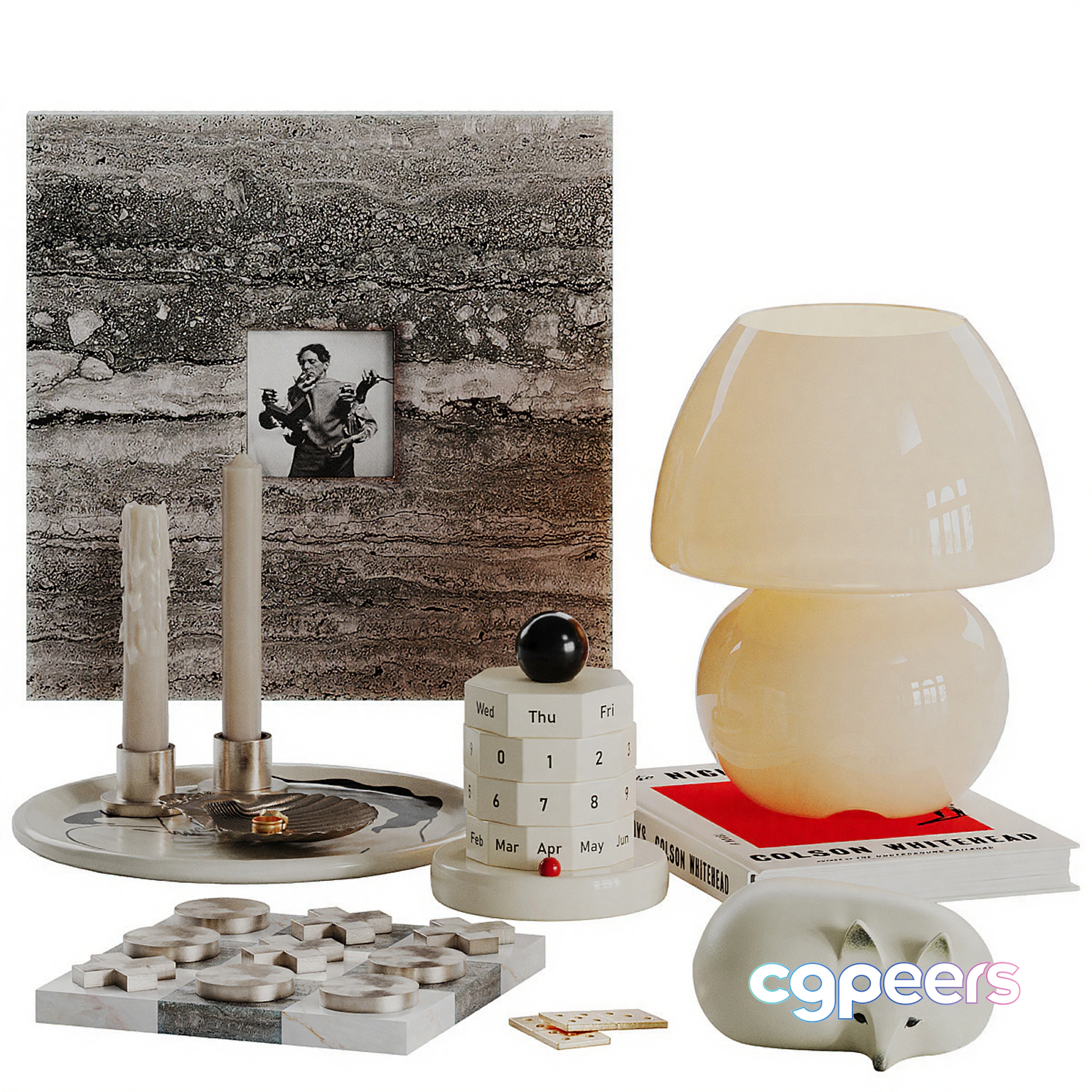 A Home Decor Arrangement 3D Model - 17022 - CORONA Render