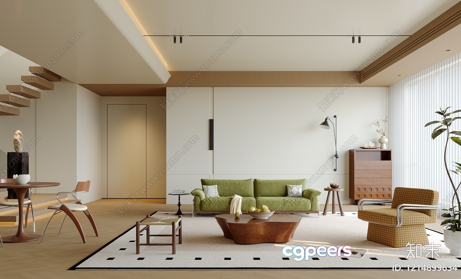 Modern Living Room 3D Model - 6941 - VRAY Render Modern Living Room 3D Model - 6941 - VRAY Render