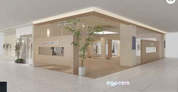 Modern Fashion Store 3D Model - 5015 - VRAY Render