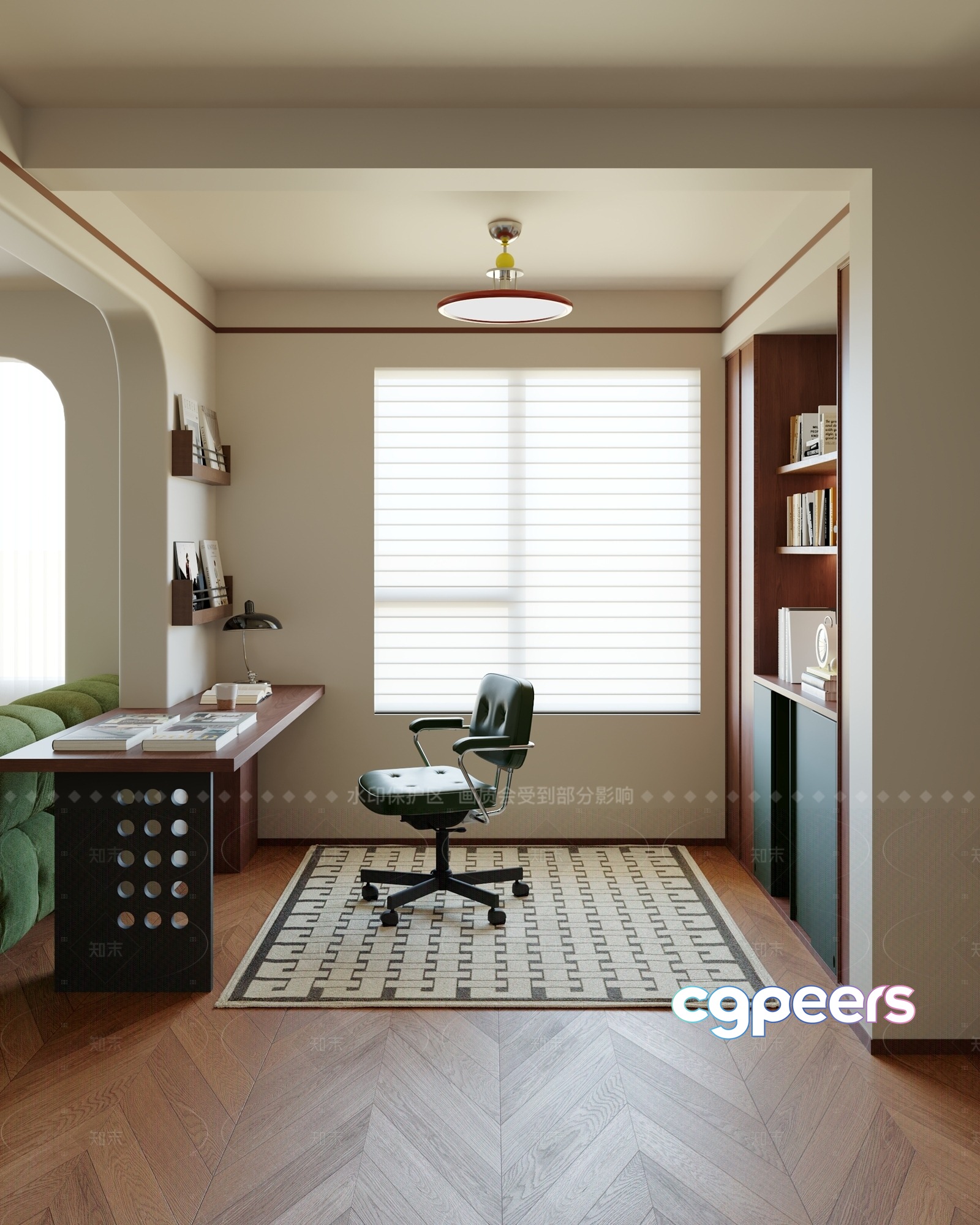 Modern Office Space 3D Model - 204 - VRAY Render Modern Office Space 3D Model - 204 - VRAY Render