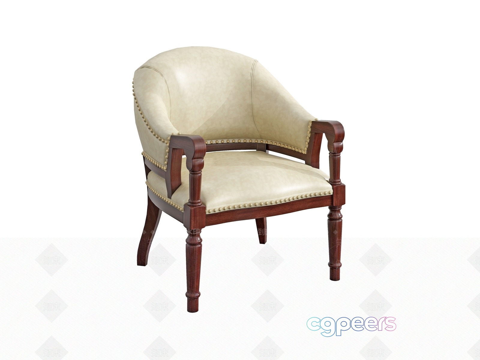 Wooden Armchair 3D Model - 14439 - VRAY Render Wooden Armchair 3D Model - 14439 - VRAY Render