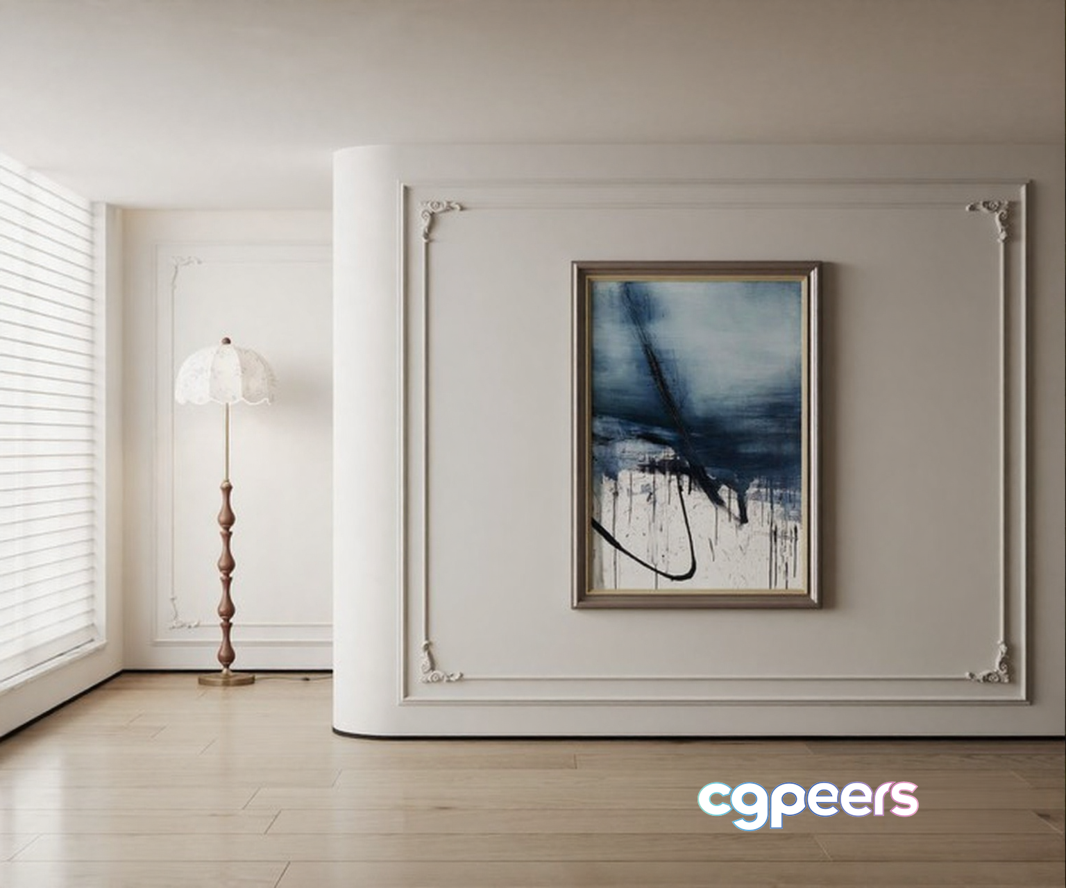 Modern White Room 3D Model - 1423 - CORONA Render Modern White Room 3D Model - 1423 - CORONA Render