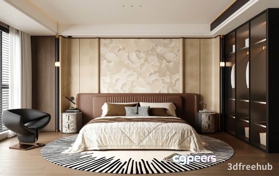 Cozy Bedroom 3D Model - 21771 - VRAY Render