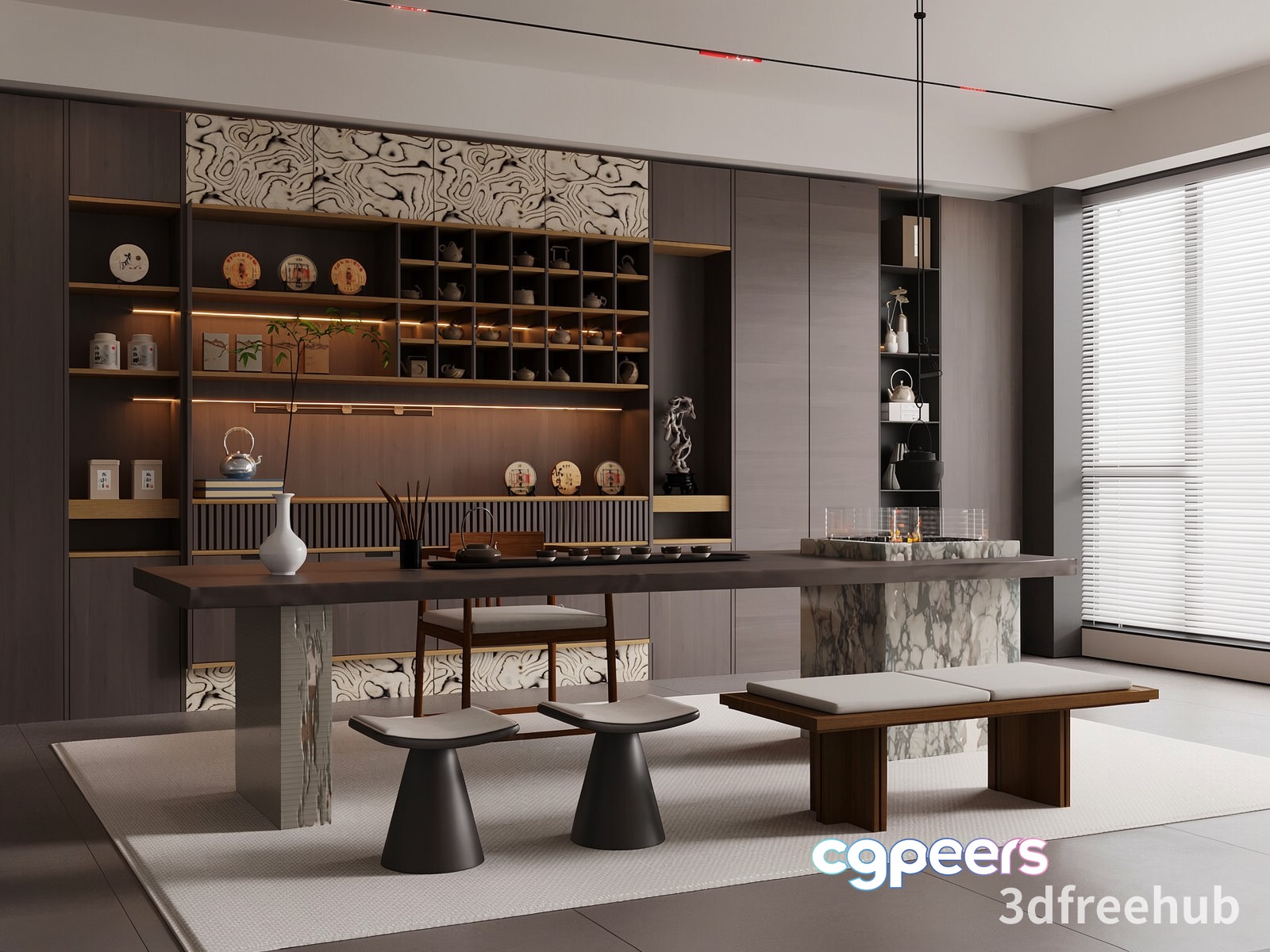Modern Dining Room 3D Model - 21926 - VRAY Render