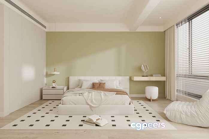 Cozy Bedroom 3D Model - 12992 - VRAY Render