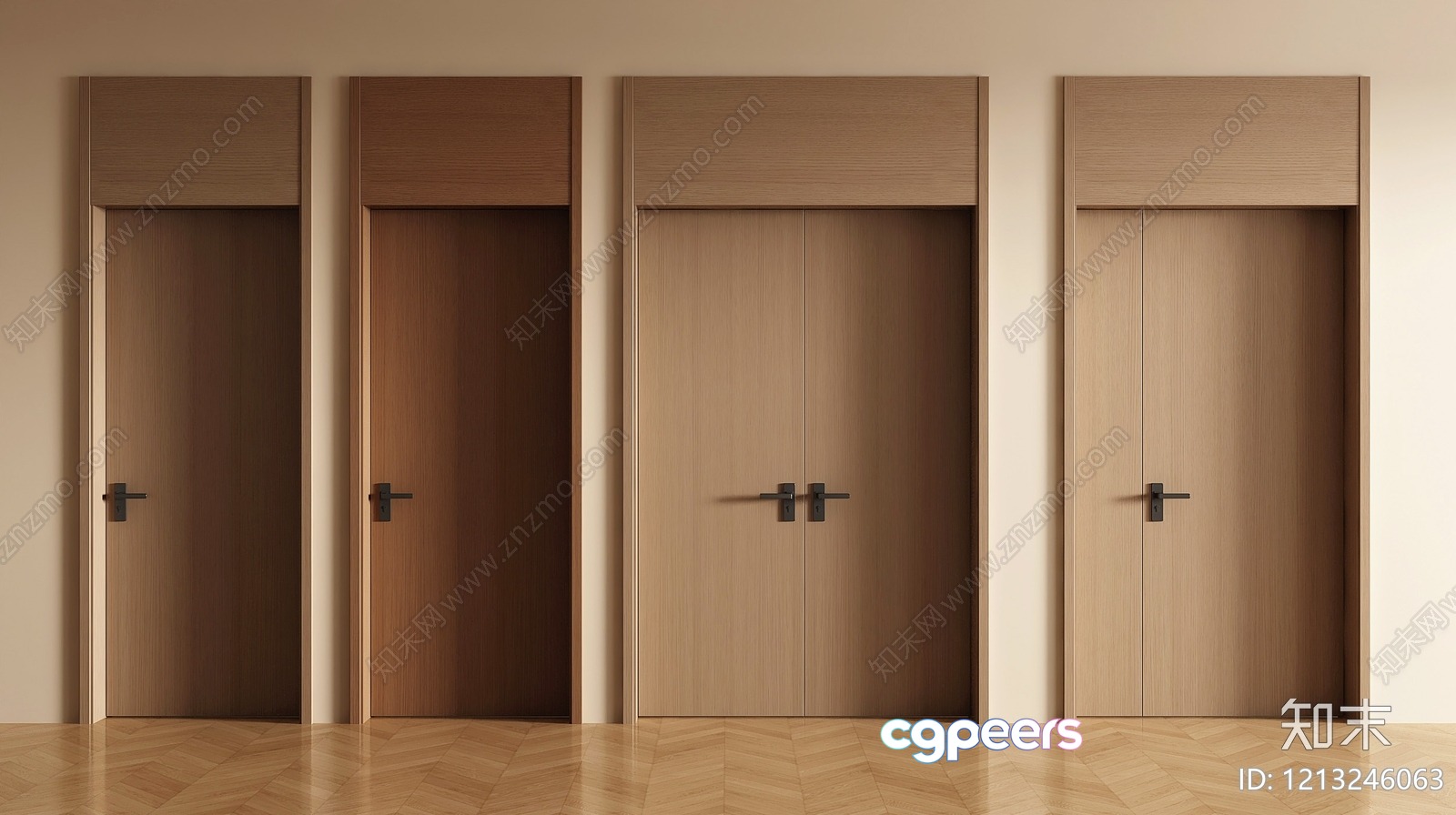 Modern Wooden Doors 3D Model - 7894 - VRAY Render Modern Wooden Doors 3D Model - 7894 - VRAY Render