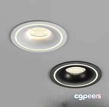 Modern Recessed Lights 3D Model - 20303 - CORONA Render Modern Recessed Lights 3D Model - 20303 - CORONA Render