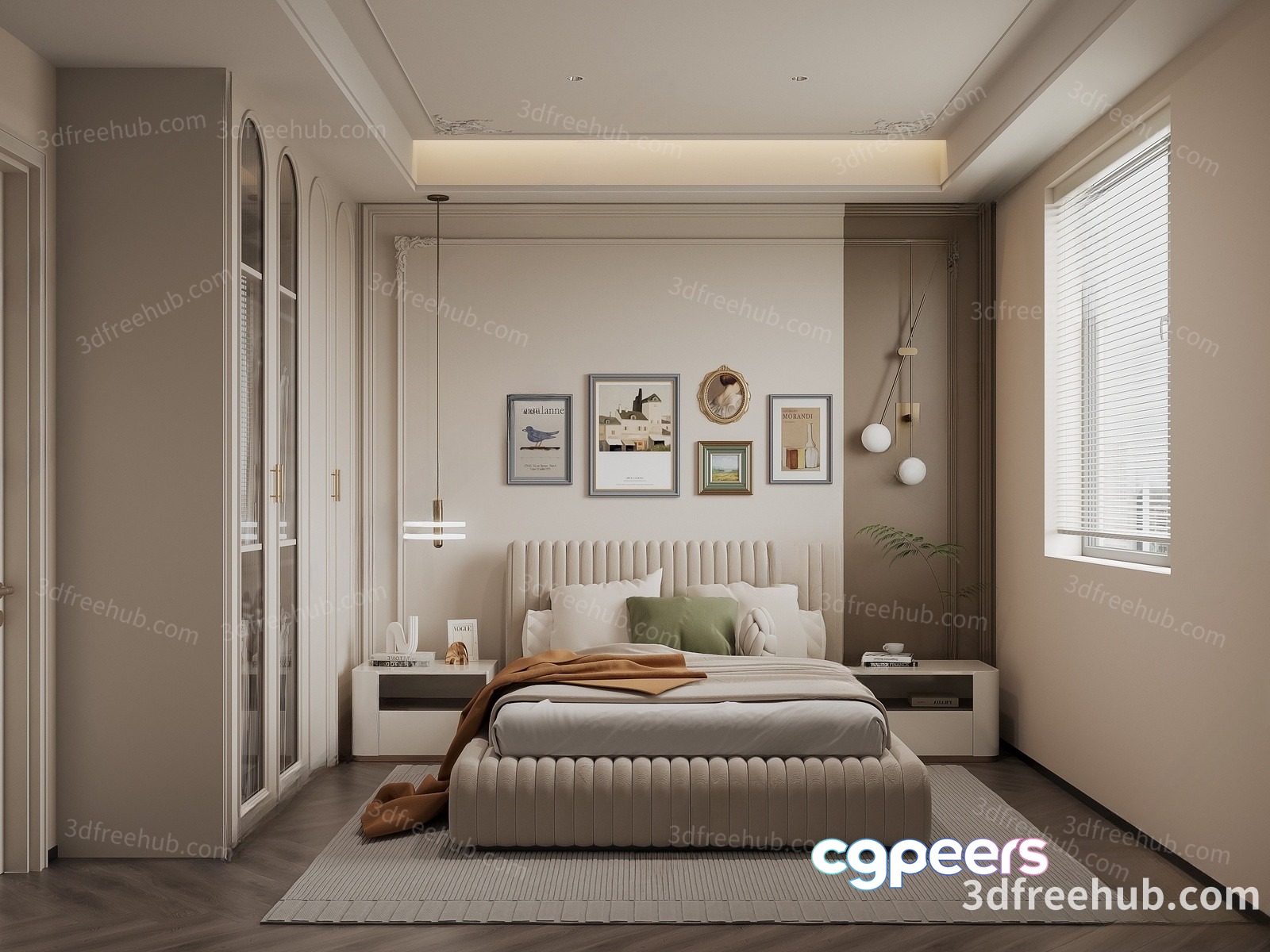 Cozy Bedroom 3D Model - 21543 - VRAY Render Cozy Bedroom 3D Model - 21543 - VRAY Render