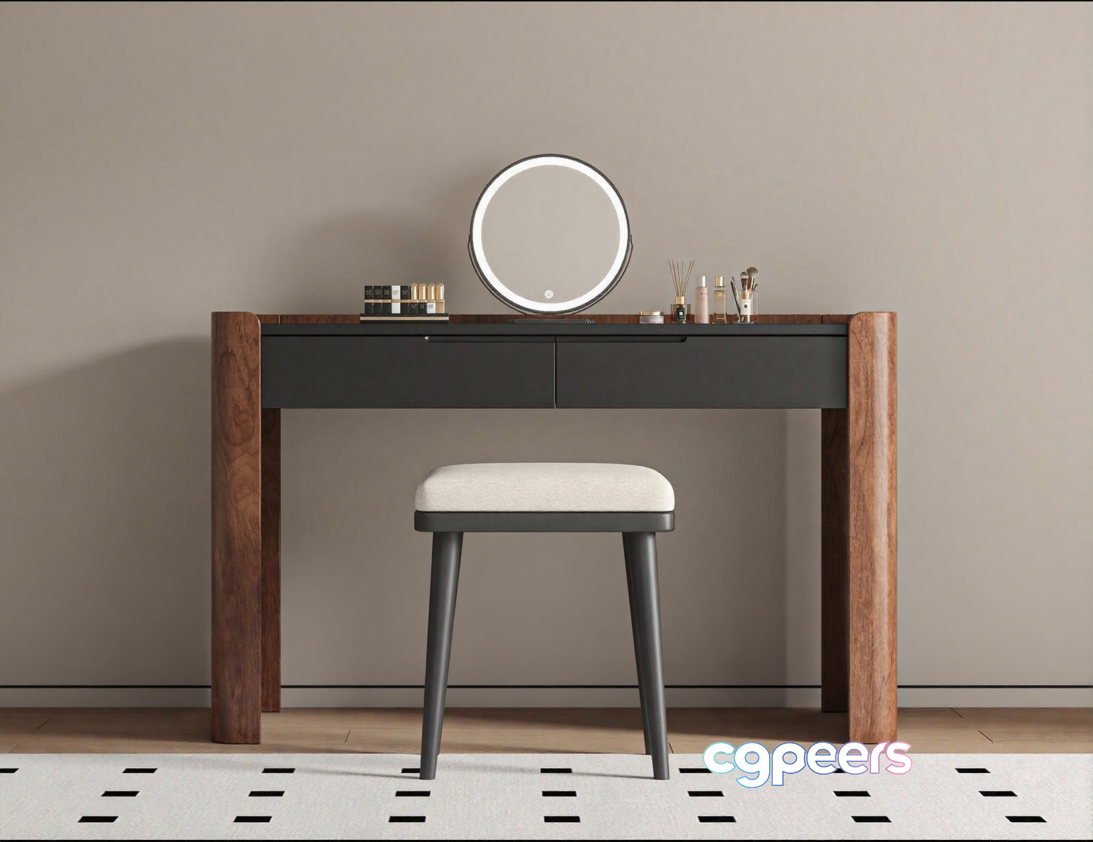 Modern Vanity Table 3D Model - 14843 - VRAY Render Modern Vanity Table 3D Model - 14843 - VRAY Render