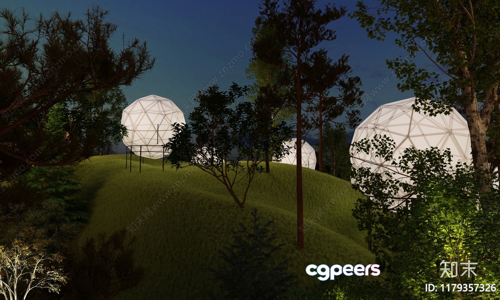 A Futuristic-Looking Outdoor Structure 3D Model - 12025 - CORONA Render