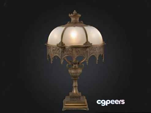 Gold Light Fixture 3D Model - 3108 - VRAY Render