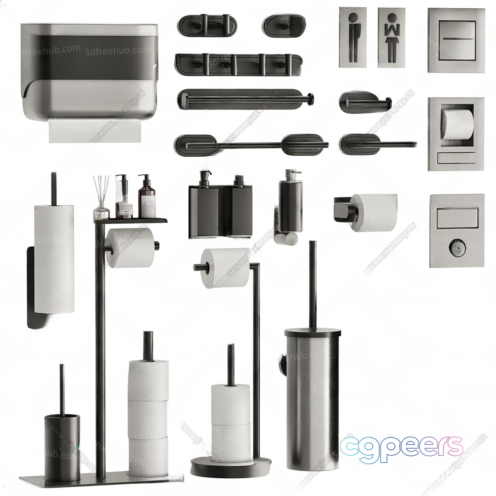 Modern Bathroom Fixtures 3D Model - 22397 - VRAY Render Modern Bathroom Fixtures 3D Model - 22397 - VRAY Render