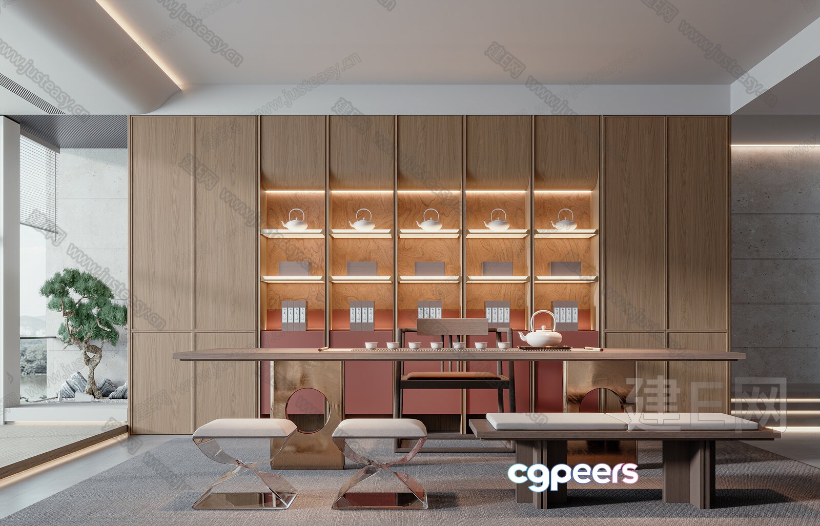 Modern Dining Room 3D Model - 17115 - VRAY Render