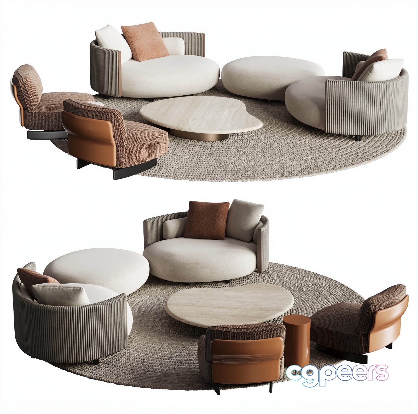Modern Living Room 3D Model - 22399 - VRAY Render Modern Living Room 3D Model - 22399 - VRAY Render