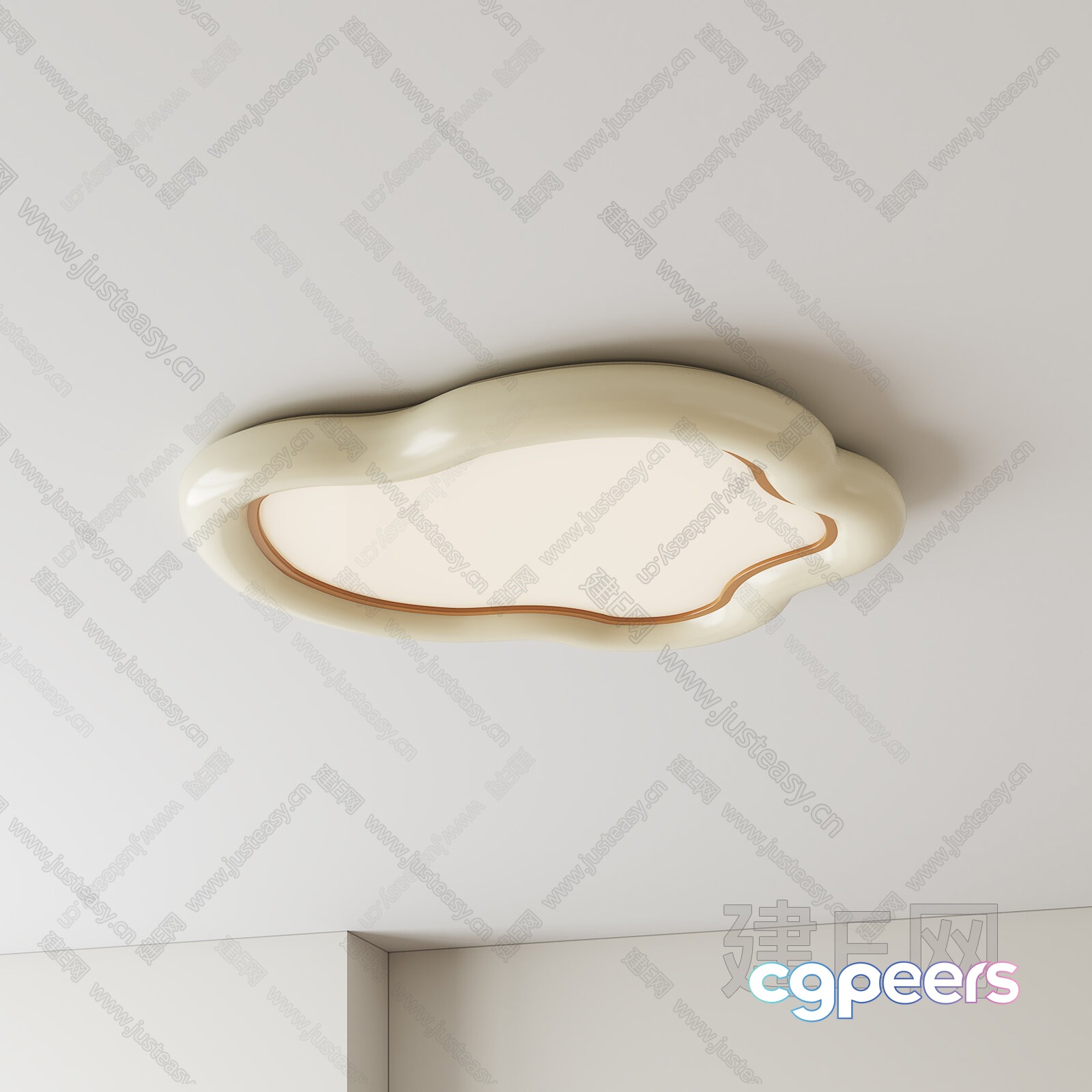 Gold Light Fixture 3D Model - 695 - VRAY Render