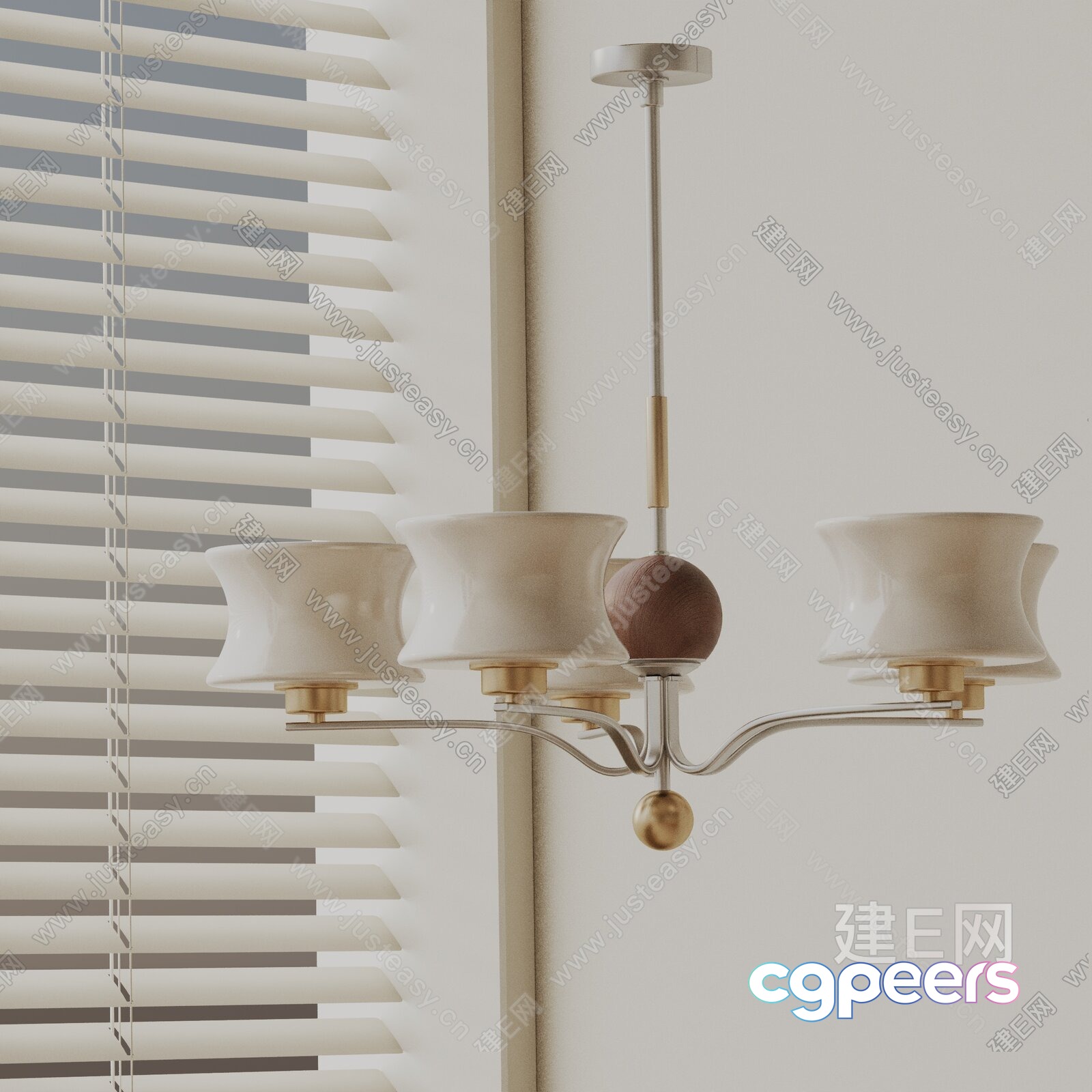 Gold Light Fixture 3D Model - 10098 - VRAY Render Gold Light Fixture 3D Model - 10098 - VRAY Render
