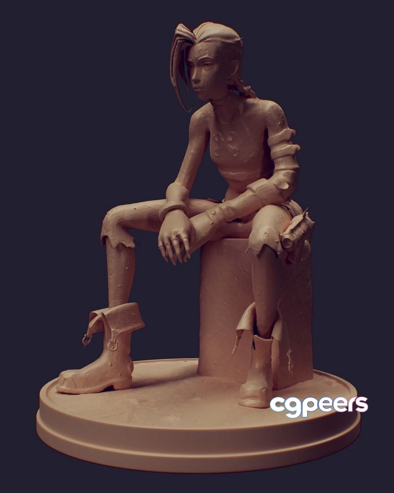 3D Game Assets - Jinx - Arcane Sculpture 3D Game Assets - Jinx - Arcane Sculpture