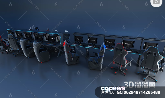 Modern Gaming Setup 3D Model - 8987 - VRAY Render Modern Gaming Setup 3D Model - 8987 - VRAY Render