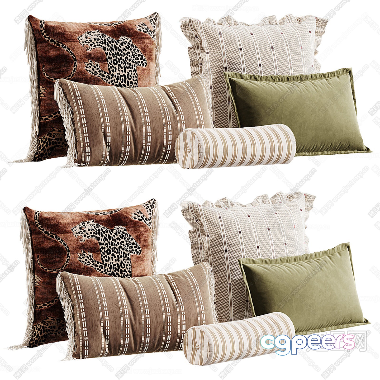 Cozy Throw Pillows 3D Model - 16147 - CORONA Render Cozy Throw Pillows 3D Model - 16147 - CORONA Render