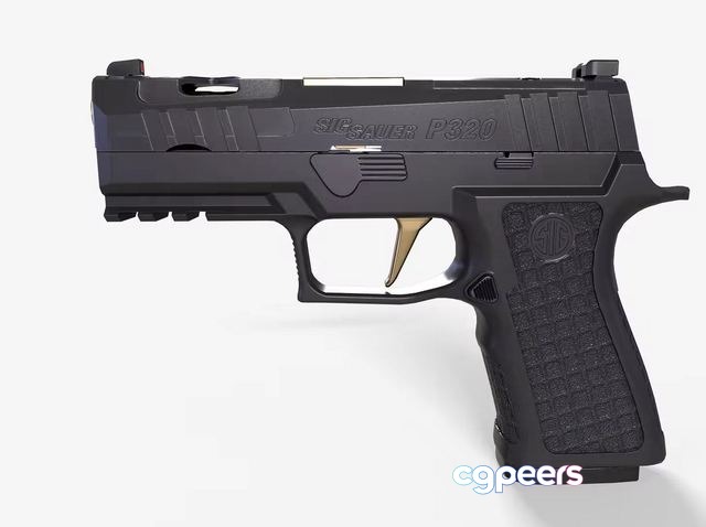 3D Game Assets - Sig Sauer P320 X-Carry Spectre pistol 3D Game Assets - Sig Sauer P320 X-Carry Spectre pistol