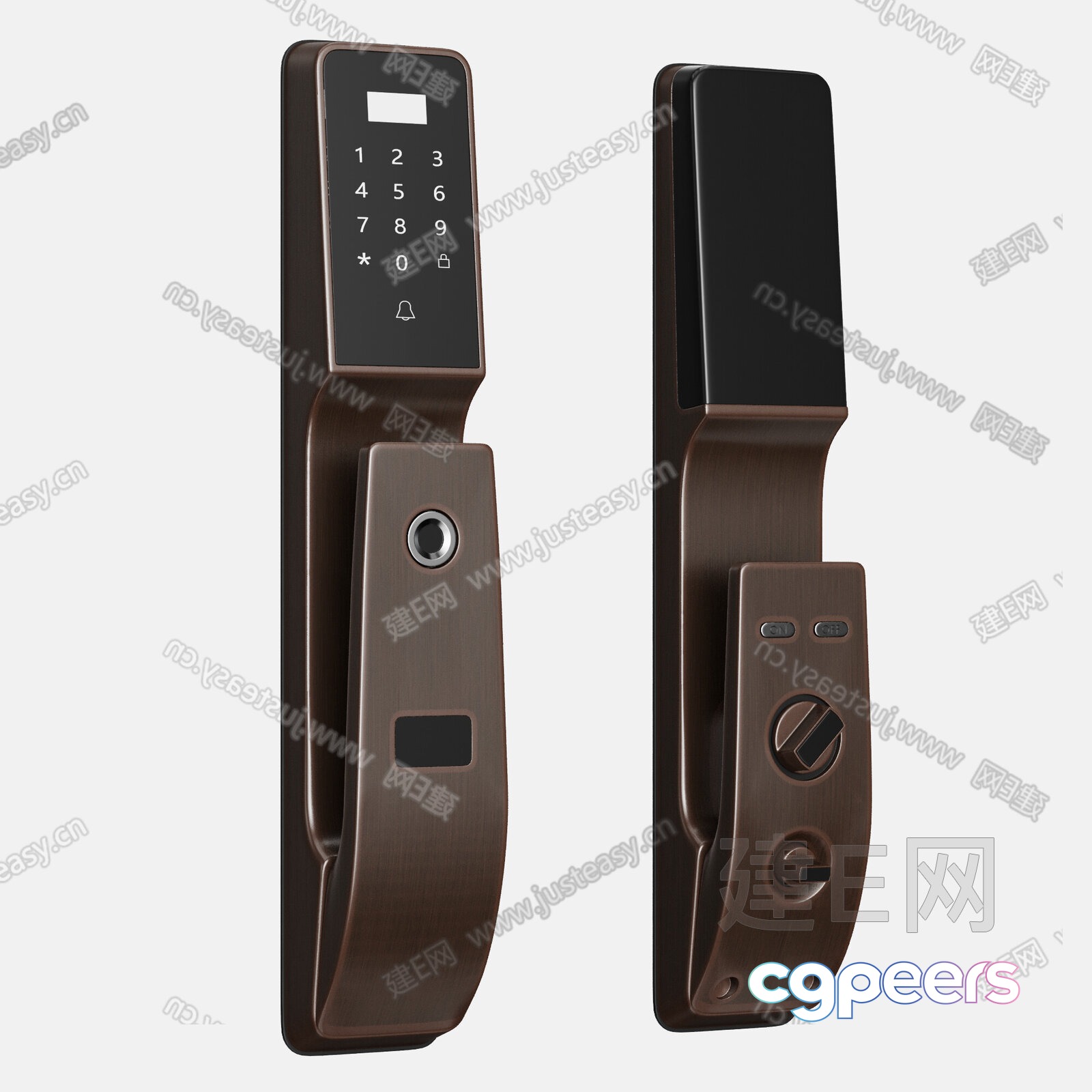 Modern Electronic Lock 3D Model - 4282 - VRAY Render