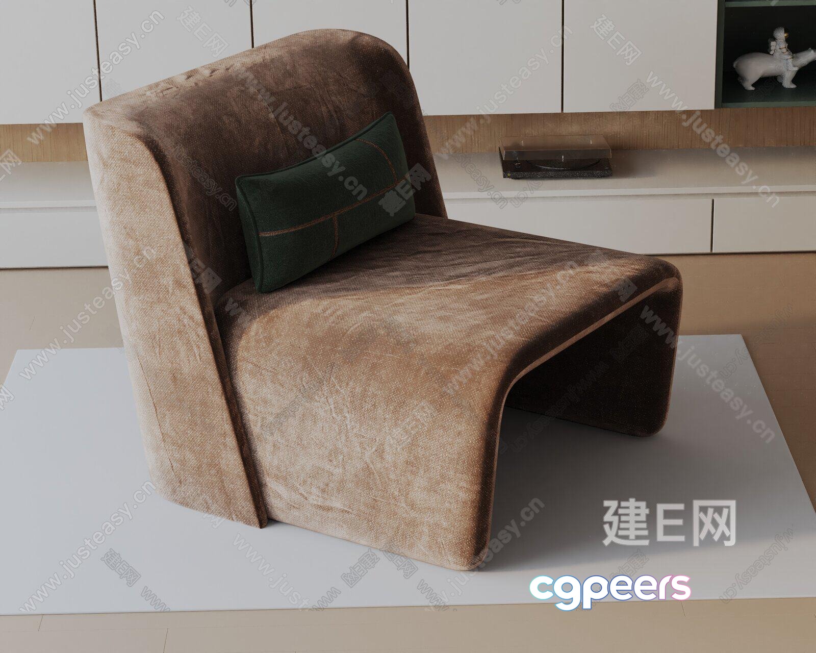 Modern Living Room 3D Model - 375 - VRAY Render