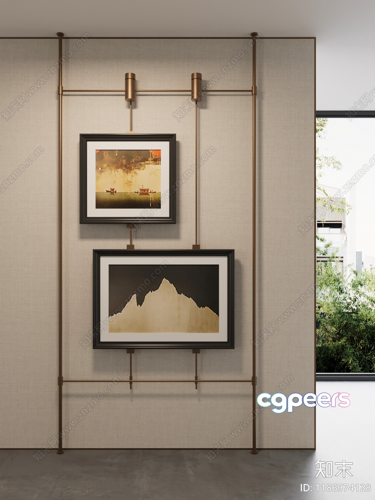 Modern Art Display 3D Model - 20013 - CORONA Render Modern Art Display 3D Model - 20013 - CORONA Render