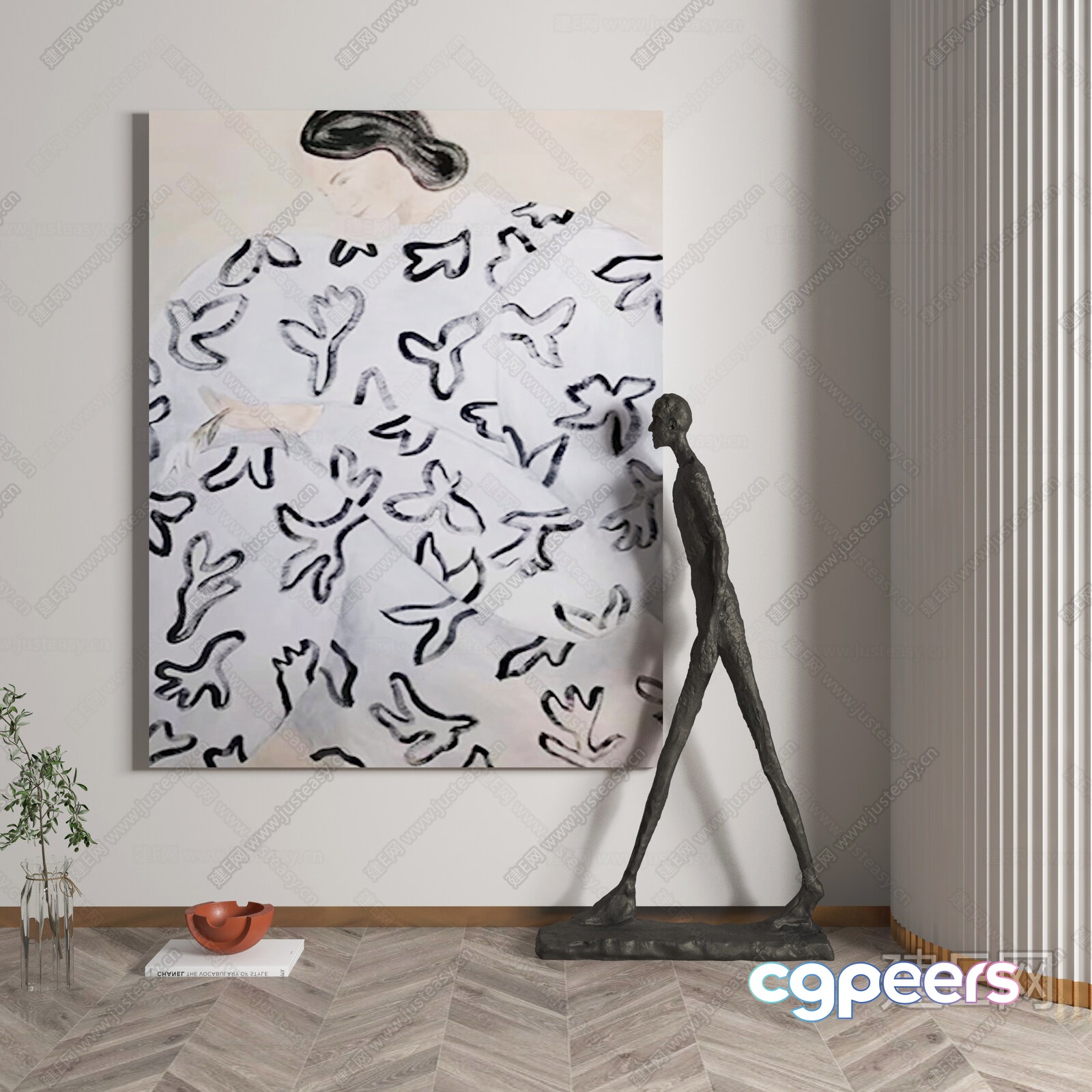 Modern Art Room 3D Model - 7462 - VRAY Render Modern Art Room 3D Model - 7462 - VRAY Render