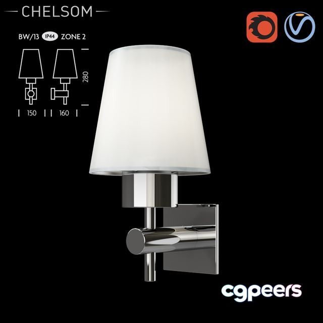 3ds Max Free - Chelsom Bathroom (IP44) BW 13 3ds Max Free - Chelsom Bathroom (IP44) BW 13
