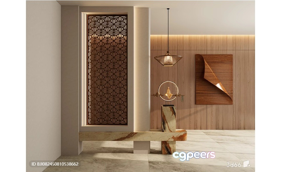 Modern Contemporary Room 3D Model - 1548 - VRAY Render