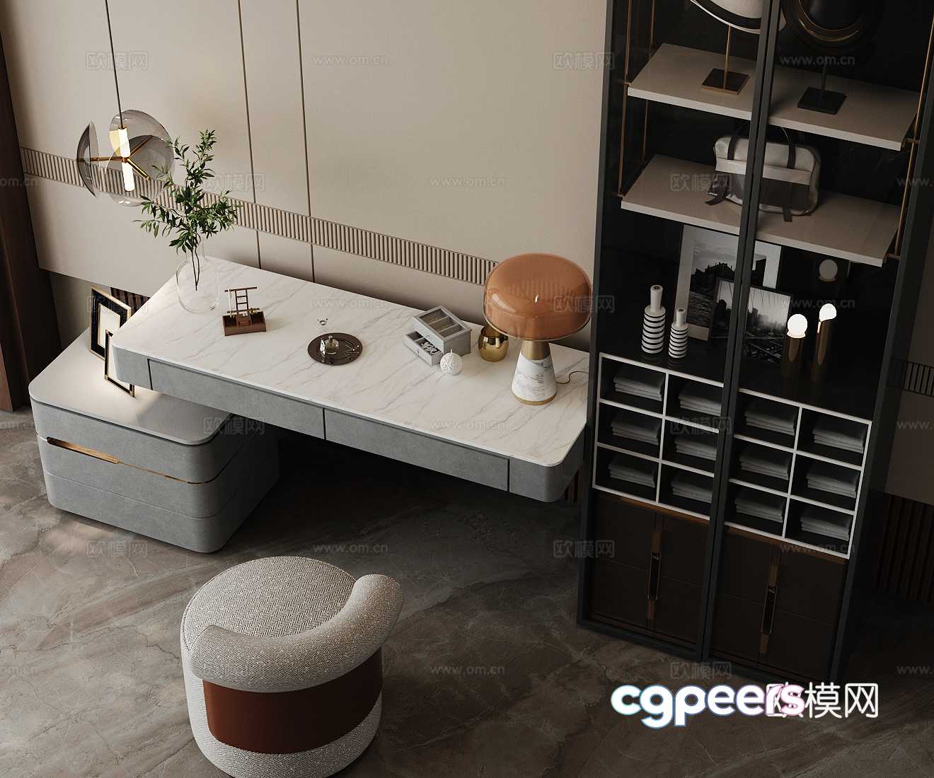Modern Home Office 3D Model - 18007 - VRAY Render Modern Home Office 3D Model - 18007 - VRAY Render