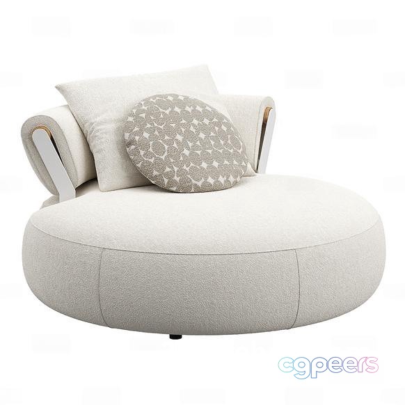 Modern Round Chair 3D Model - 18551 - VRAY Render Modern Round Chair 3D Model - 18551 - VRAY Render