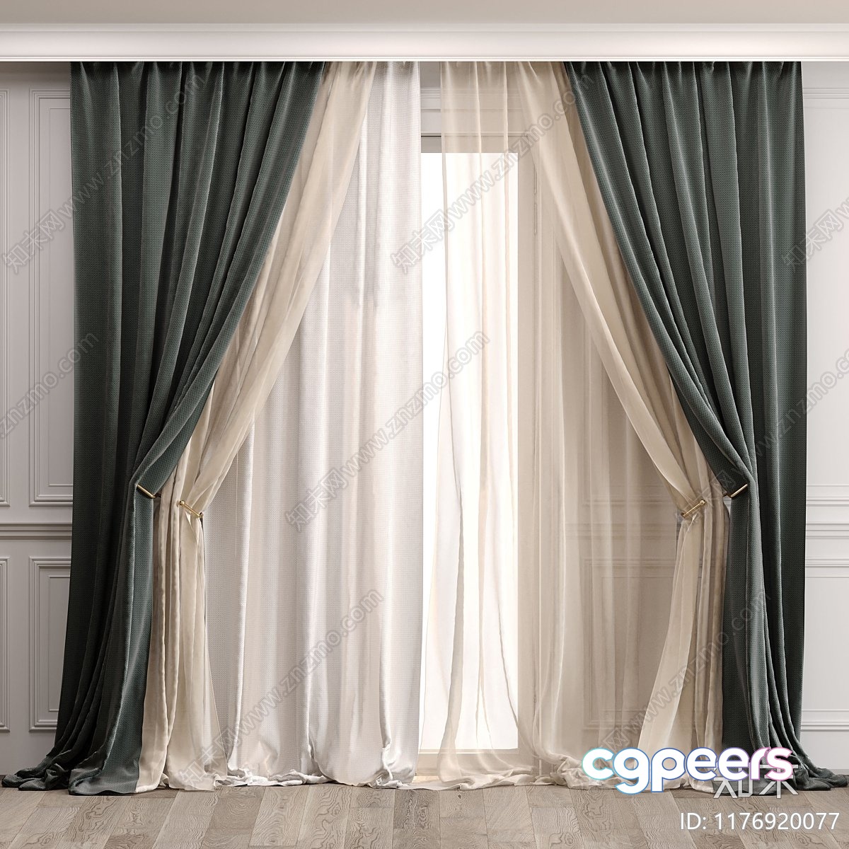 A Curtain 3D Model - 5550 - CORONA Render A Curtain 3D Model - 5550 - CORONA Render