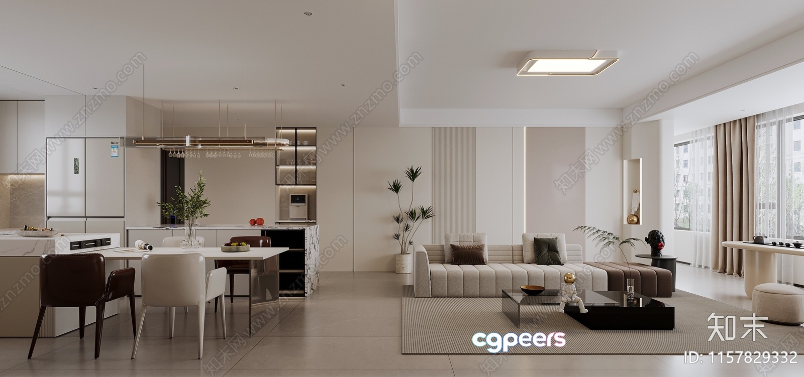 Modern Living Room 3D Model - 14432 - VRAY Render Modern Living Room 3D Model - 14432 - VRAY Render
