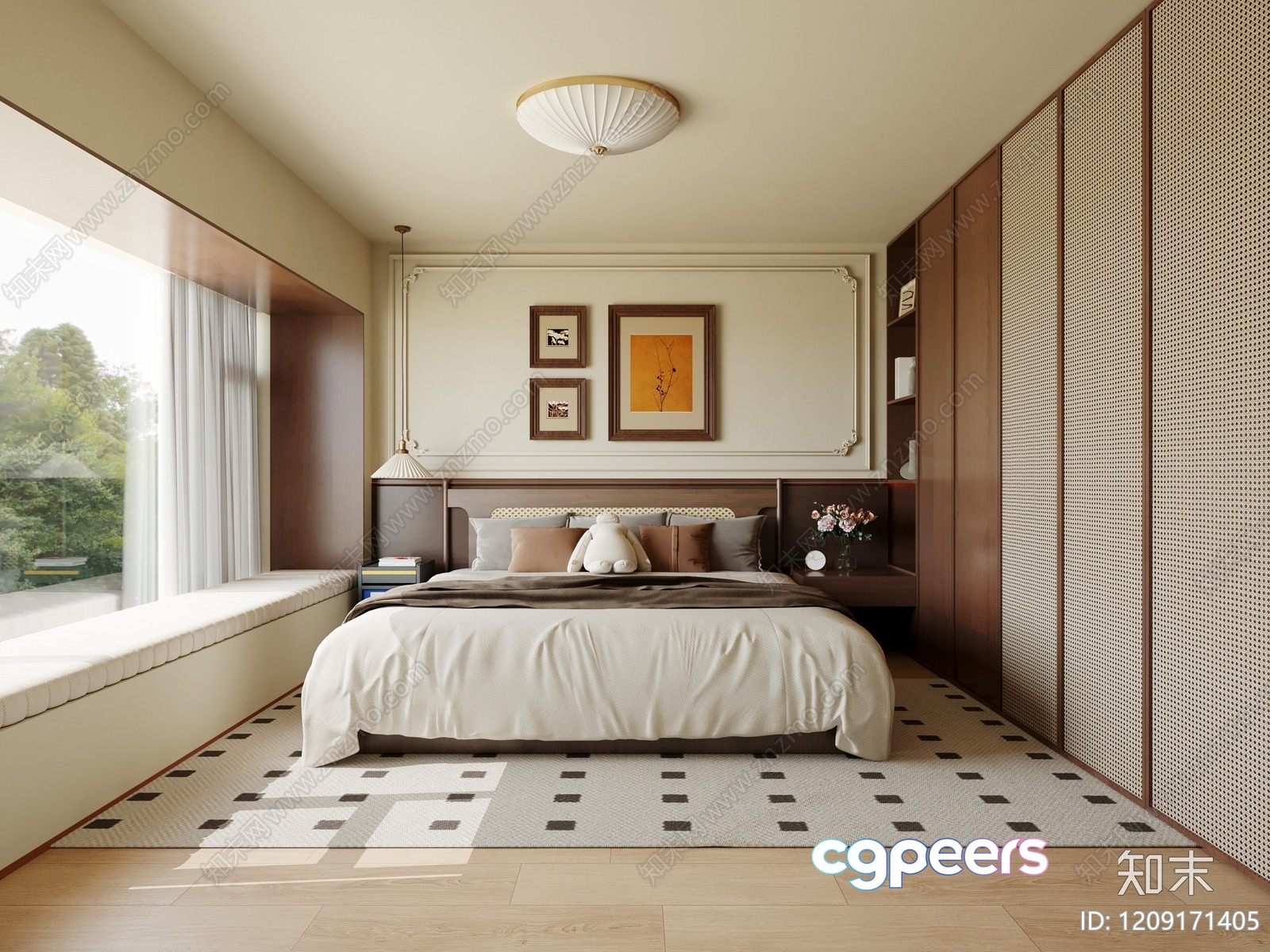 Cozy Bedroom 3D Model - 22369 - VRAY Render