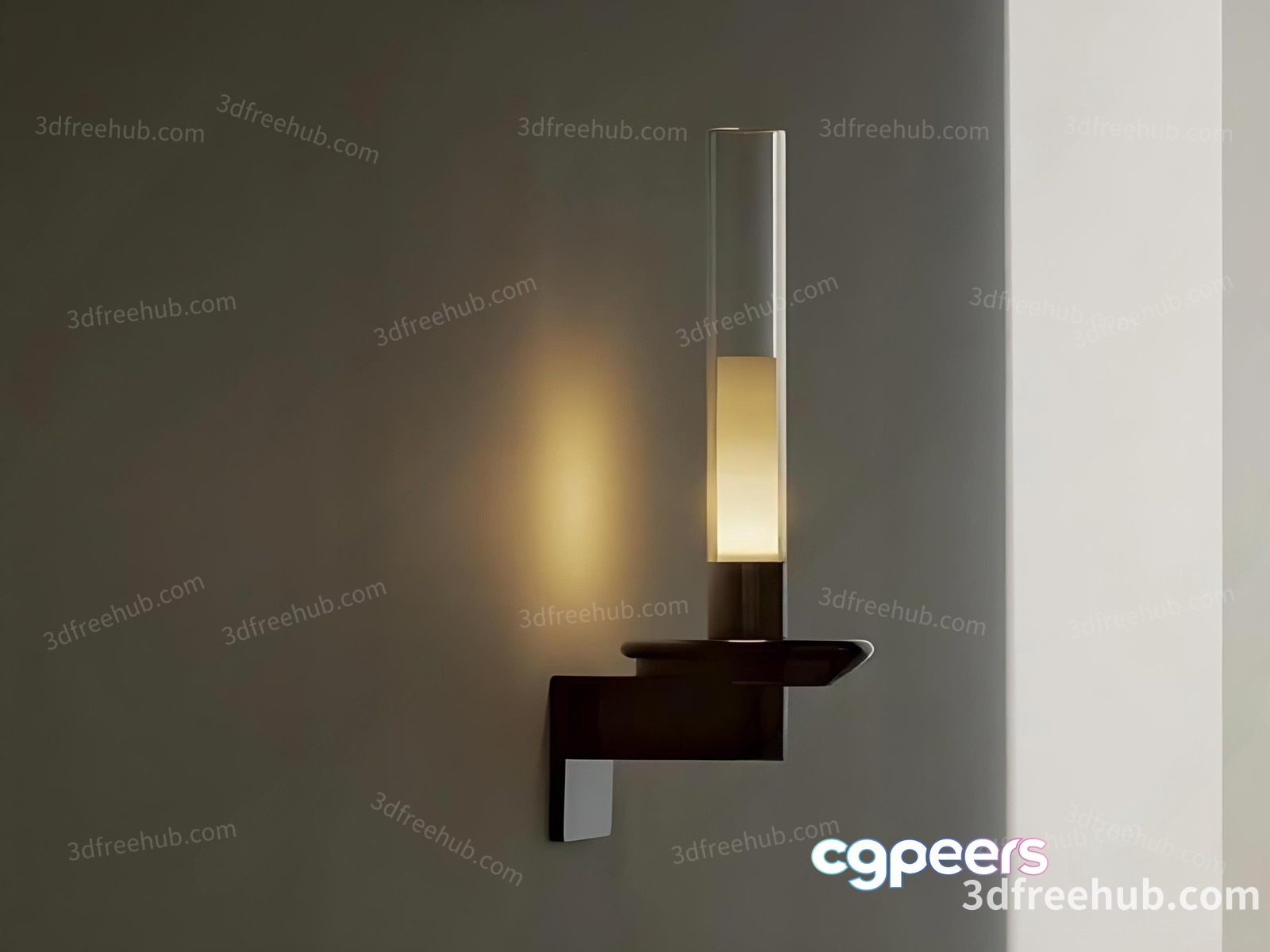 Modern Wall Light Fixture 3D Model - 18543 - VRAY Render Modern Wall Light Fixture 3D Model - 18543 - VRAY Render