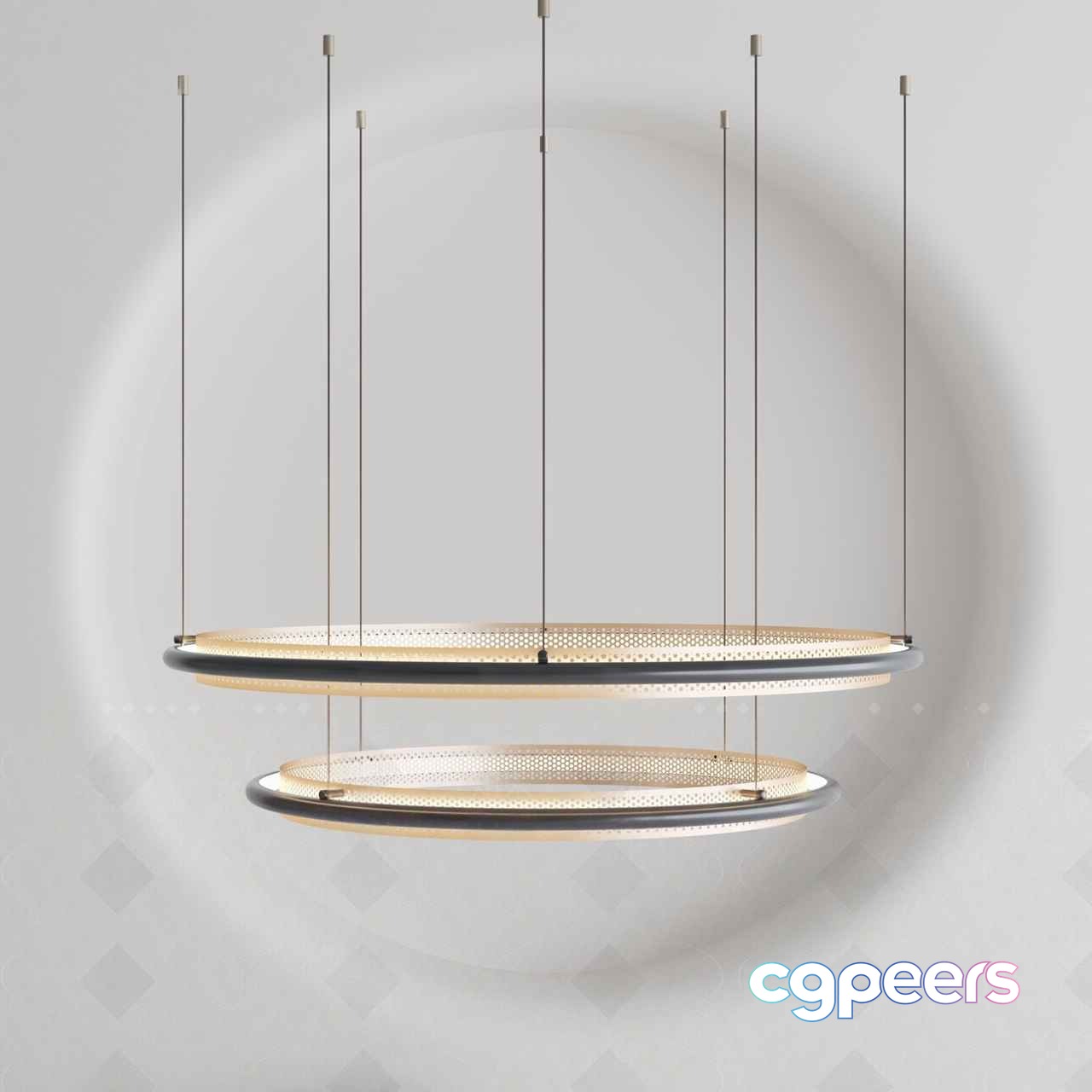 Modern Light Fixture 3D Model - 969 - VRAY Render