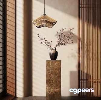 A Minimalist Hanging Light Fixture 3D Model - 1150 - CORONA Render A Minimalist Hanging Light Fixture 3D Model - 1150 - CORONA Render