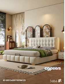 Cozy Bedroom 3D Model - 2539 - VRAY Render
