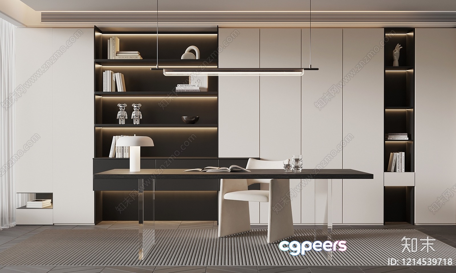 Modern Office Space 3D Model - 16086 - VRAY Render