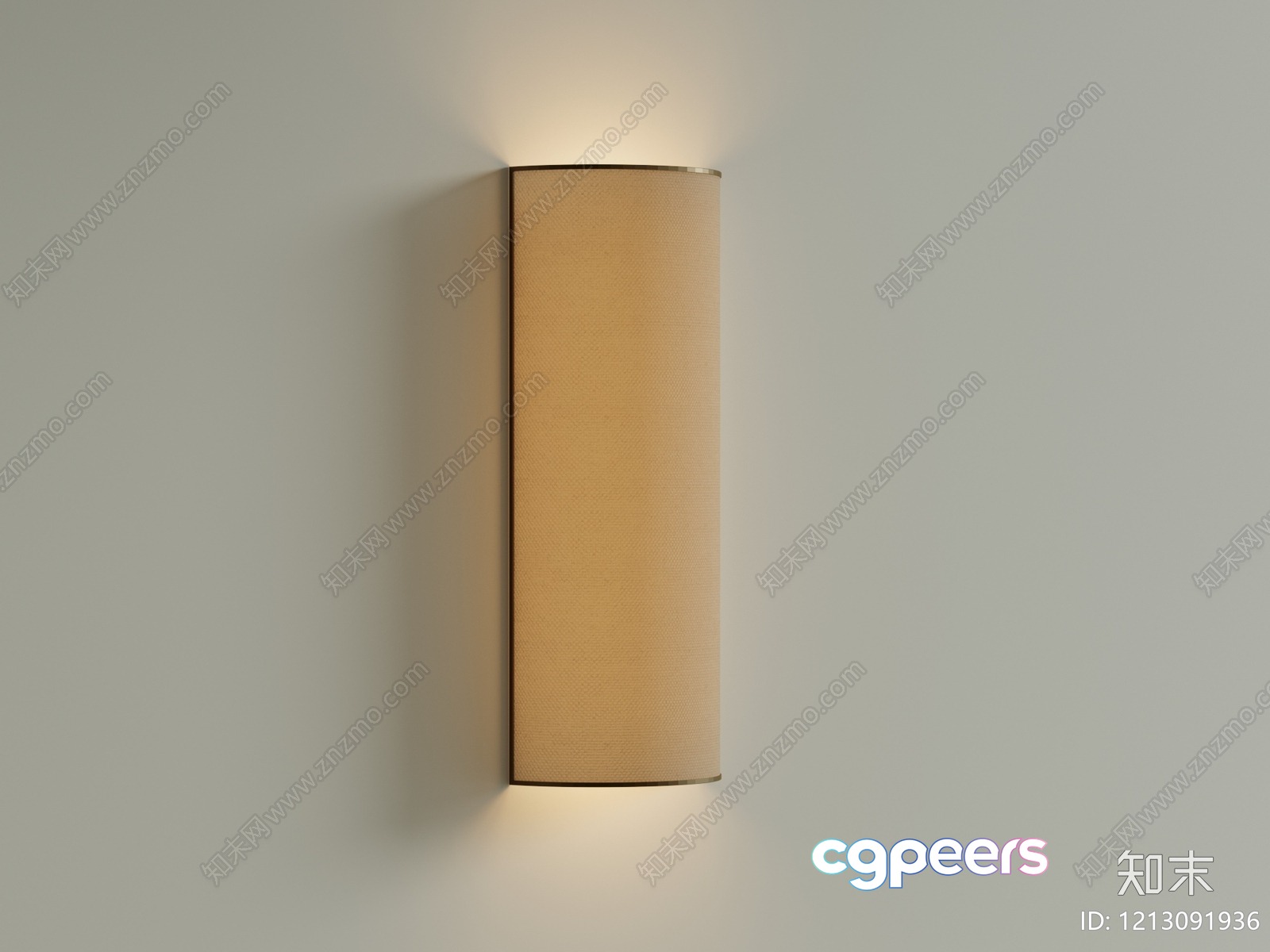 A Beige Wall Sconce 3D Model - 7699 - VRAY Render