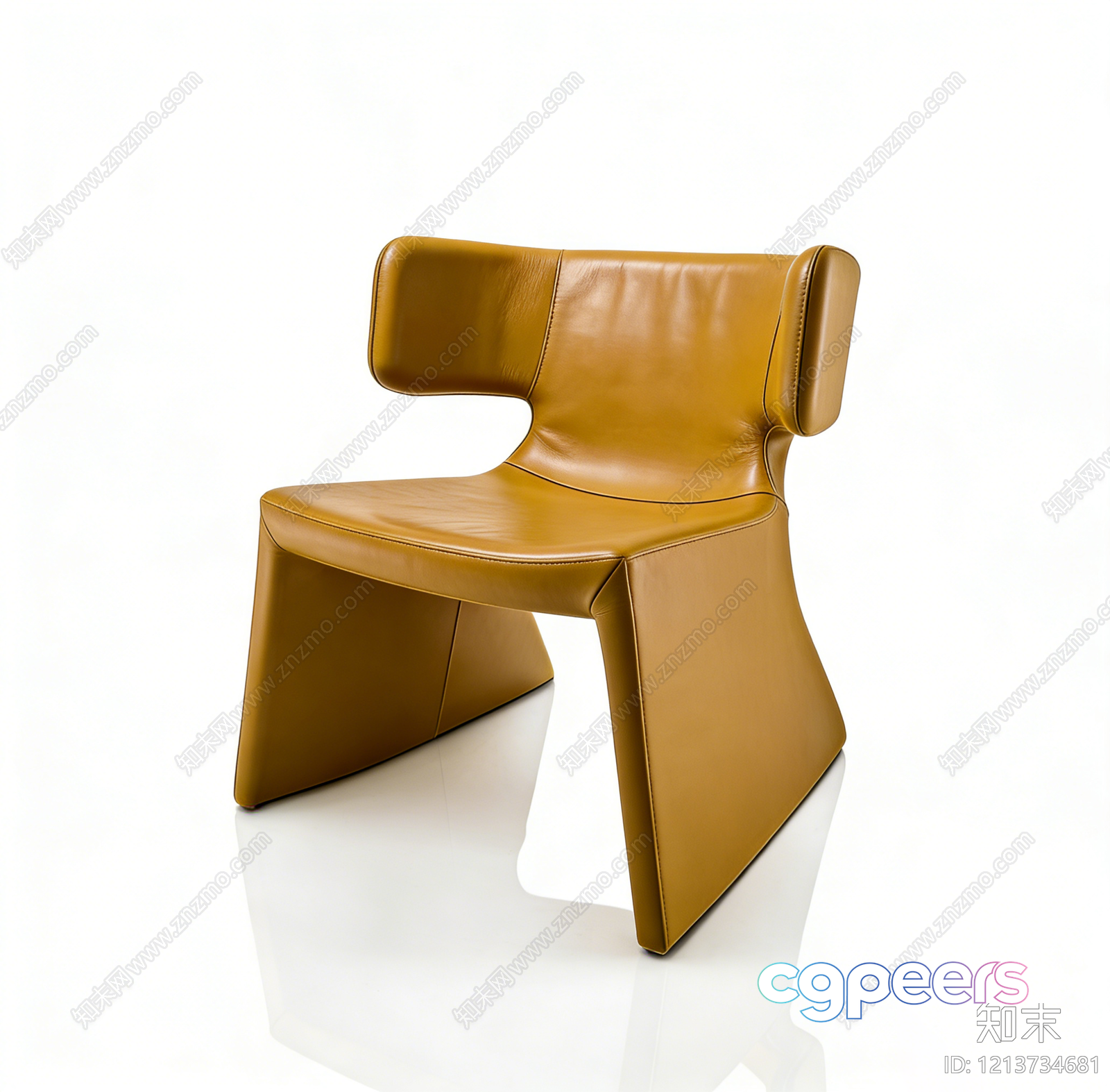 Modern Leather Chair 3D Model - 13746 - VRAY Render
