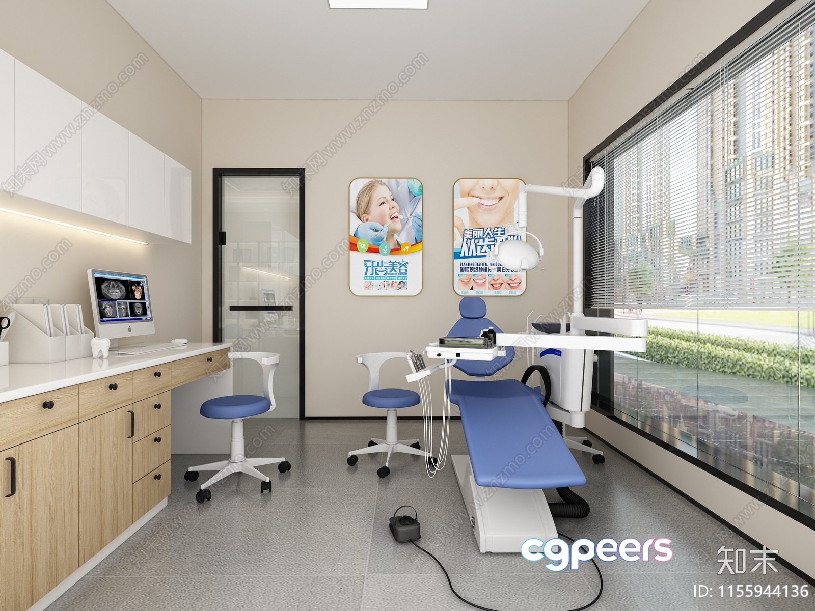 Modern Dental Clinic 3D Model - 3483 - VRAY Render