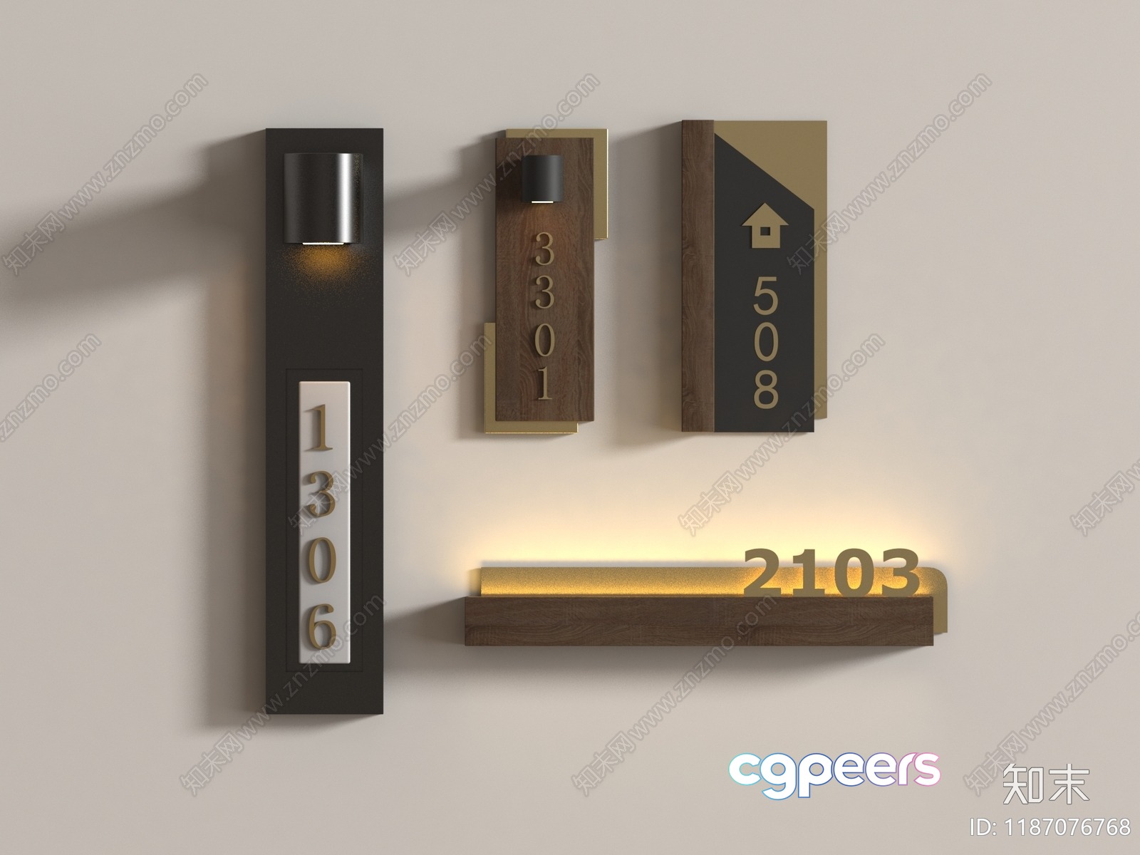 Modern House Numbers 3D Model - 8798 - VRAY Render Modern House Numbers 3D Model - 8798 - VRAY Render