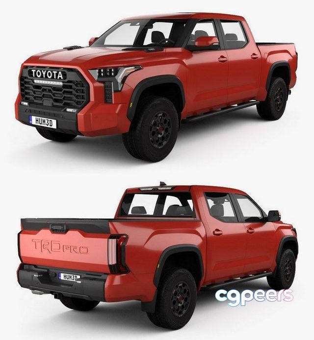 3D Game Assets - Toyota Tundra CrewMax TRD Pro 2022 3D Game Assets - Toyota Tundra CrewMax TRD Pro 2022