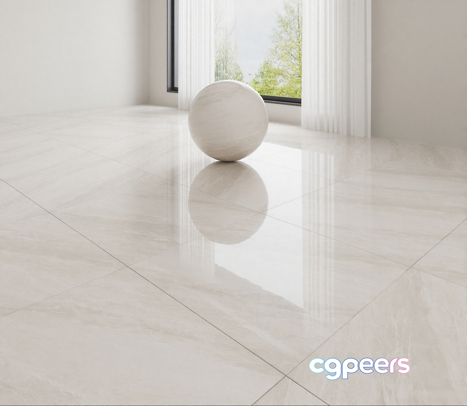 A White Marble Floor 3D Model - 5024 - CORONA Render A White Marble Floor 3D Model - 5024 - CORONA Render