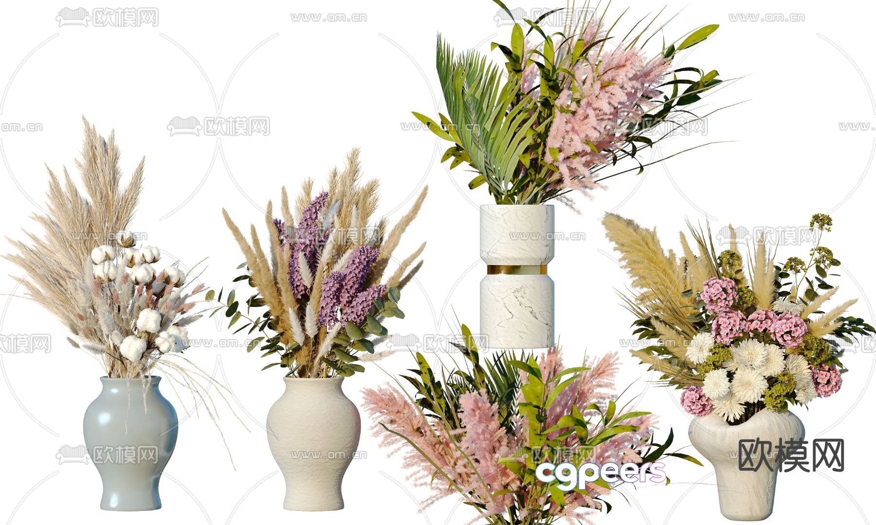 Vase With Flowers 3D Model - 11180 - VRAY Render Vase With Flowers 3D Model - 11180 - VRAY Render
