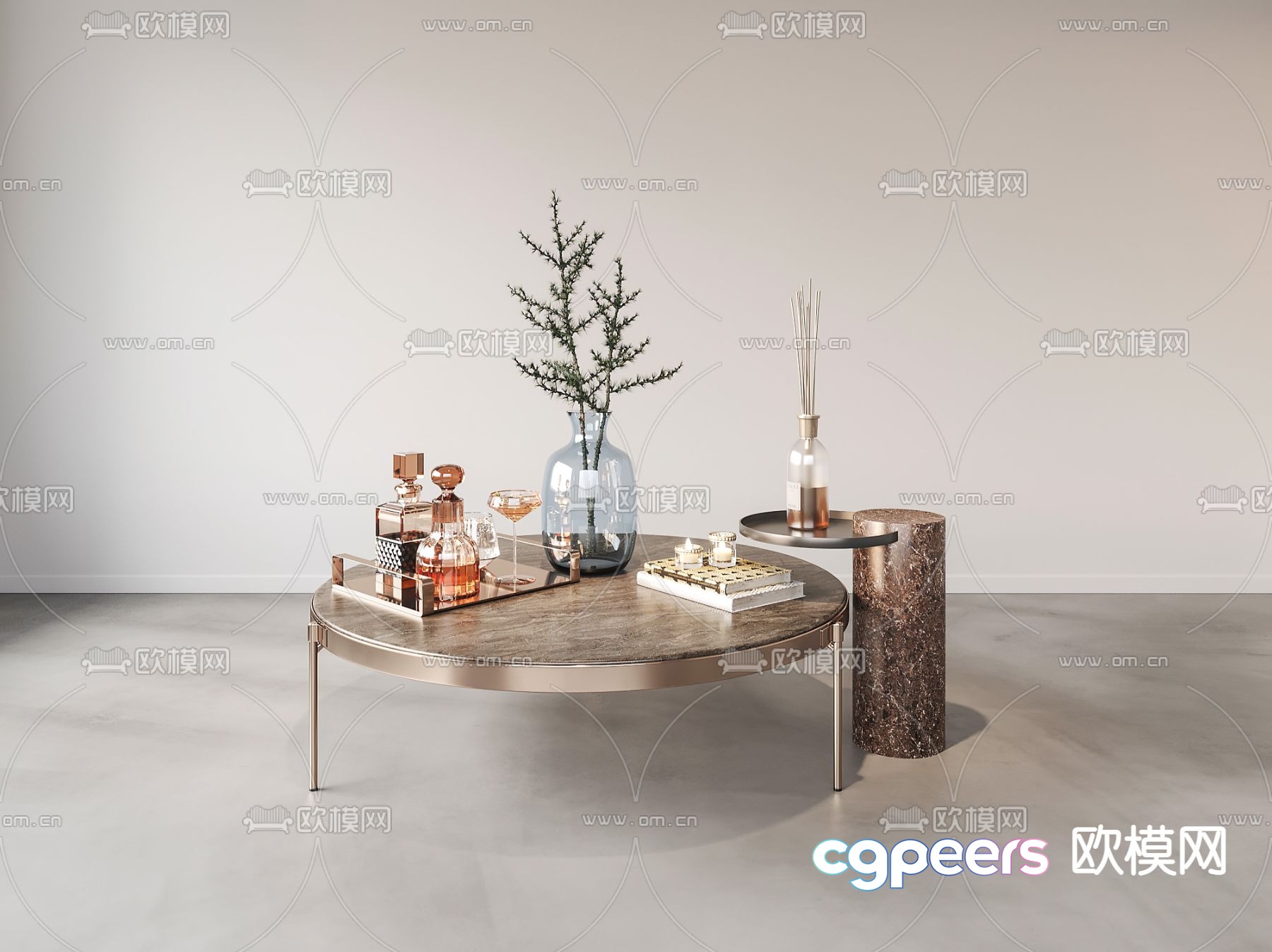 Modern Coffee Table 3D Model - 17664 - VRAY Render Modern Coffee Table 3D Model - 17664 - VRAY Render